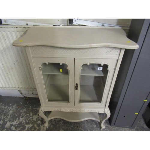 877 - PAINTED ORNATE CABINET