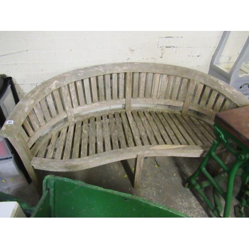 881 - WOODEN GARDEN BENCH