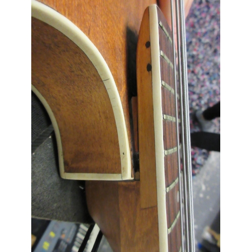 416 - CASED ACOUSTIC BASS GUITAR