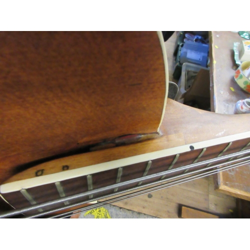 416 - CASED ACOUSTIC BASS GUITAR