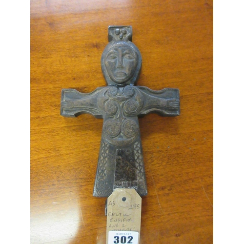 302 - CELTIC CRUCIFIX AND TWO OTHERS