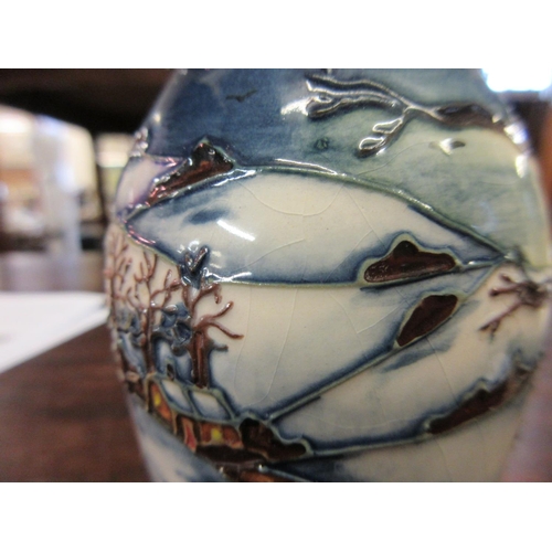 317 - SMALL MOORCROFT WOODSIDE FARM PATTERN VASE