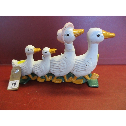 20 - METAL GEESE DOORSTOP