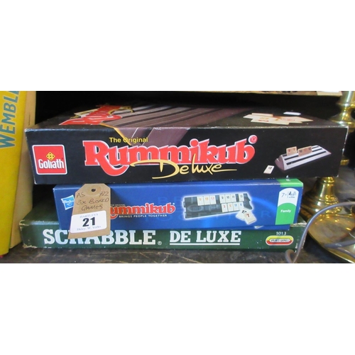 21 - THREE BOXED BOARD GAMES