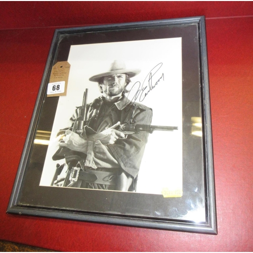 68 - CLINT EASTWOOD SIGNED PHOTOGRAPH