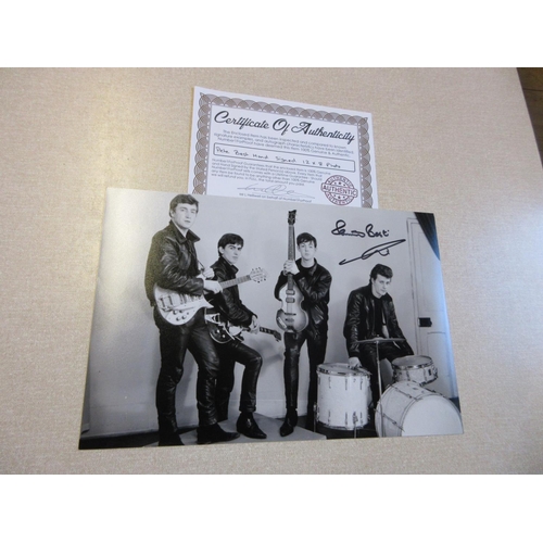 71 - BEATLES PETE BEST SIGNED PHOTOGRAPH WITH CERTIFICATE