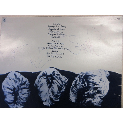 76 - THE POLICE REGATTA DE BLANC LP RECORD SIGNED BY ALL THREE MEMBERS WITH PROVENANCE