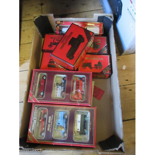 93 - BOX OF BOXED MATCHBOX MODELS OF YESTERYEAR DIECAST VEHICLES