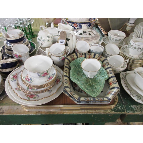 138 - TRAY OF WEDGWOOD ROYAL DOULTON AND OTHER CERAMICS