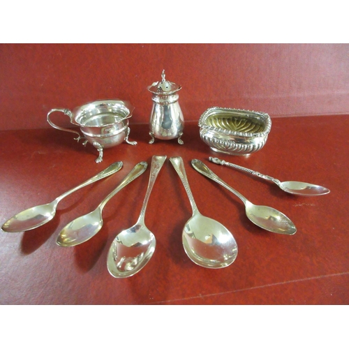 200A - QUANTITY OF SILVER SPOONS ETC