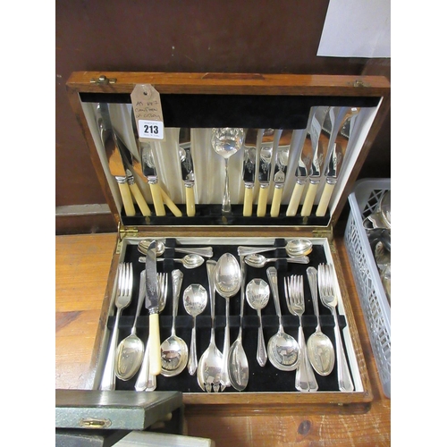 213 - CANTEEN OF CUTLERY