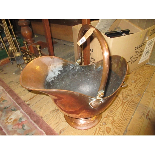 222 - COPPER COAL SCUTTLE