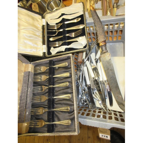 228 - BOX OF CUTLERY