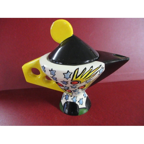 240 - ART DECO STYLE TEAPOT PAINTED BY DOROTHY ANN