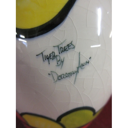 241 - TIGER TREES JUG PAINTED BY DOROTHY ANN