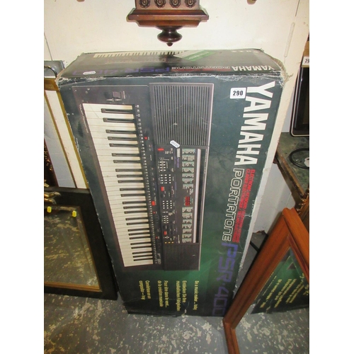 290 - BOXED YAMAHA KEYBOARD