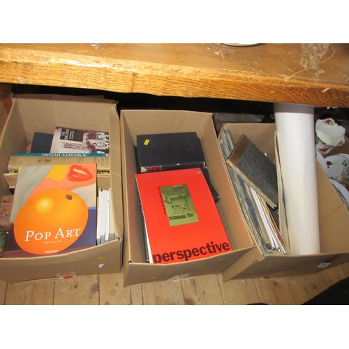 339 - THREE BOXES OF BOOKS ETC