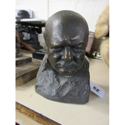 35 - BUST OF CHURCHILL