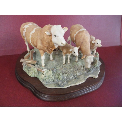 355 - BORDER FINE ARTS 1985 LIMITED EDITION CATTLE SCULPTURE