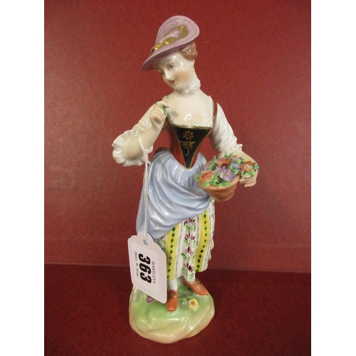 363 - DRESDEN PORCELAIN LADY