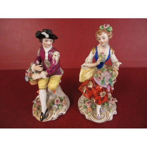 364 - PAIR OF SITZENDORF FIGURES