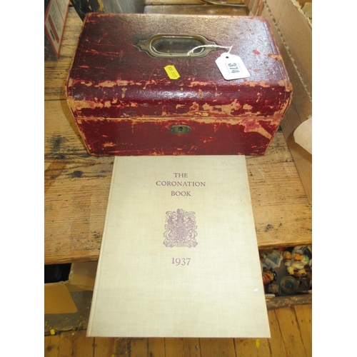 374 - 1897 COLLECTORS BOX AND 1937 CORONATION BOOK