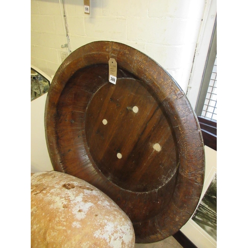 386 - LARGE WOODEN BOWL