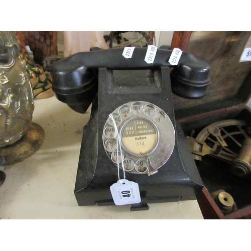 40 - VINTAGE BAKELITE PHONE