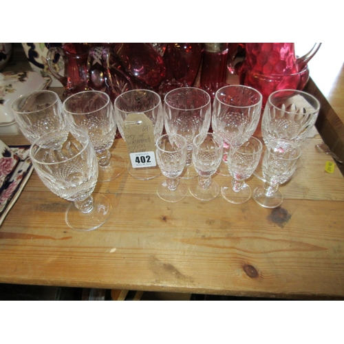 402 - QUANTITY OF WATERFORD CRYSTAL GLASS