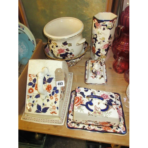 403 - QUANTITY OF MASONS CERAMICS