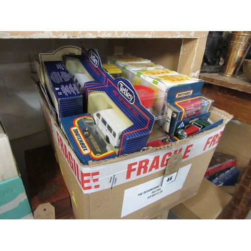 46 - BOX OF MATCHBOX AND OTHER MODEL CARS