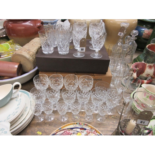 80 - QUANTITY OF WINE AND SPIRIT GLASSES