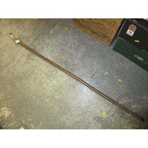 160A - BONE HANDLED WALKING STICK