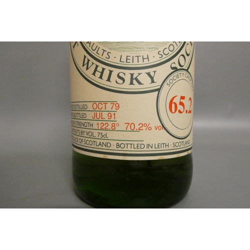 115 - One bottle The Scotch Malt Whisky Society SMWS cask no. 65.2 Imperial (closed 1998) Speyside single ... 