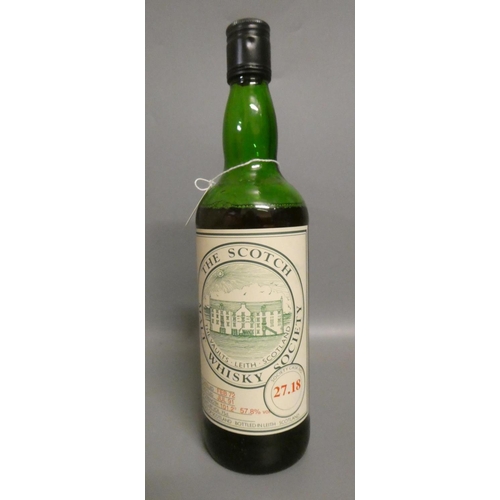 116 - One bottle The Scotch Malt Whisky Society SMWS cask no. 27.18 Springbank Campletown single malt Scot... 