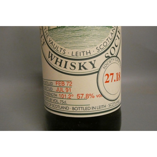 116 - One bottle The Scotch Malt Whisky Society SMWS cask no. 27.18 Springbank Campletown single malt Scot... 