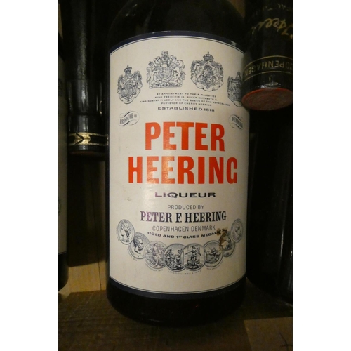 4 - Seven bottles Peter Heering Liqueur, comprising 4 litre bottles and 3 70cl bottles (Est. plus 24% pr... 