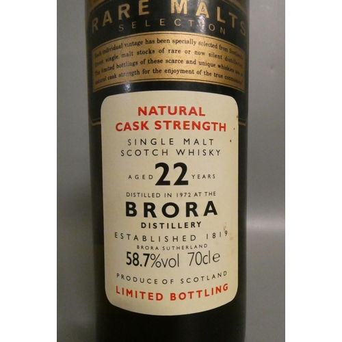 75 - One bottle Brora 22yr old single malt scotch whisky, Natural Cask Strength, limited bottling, distil... 