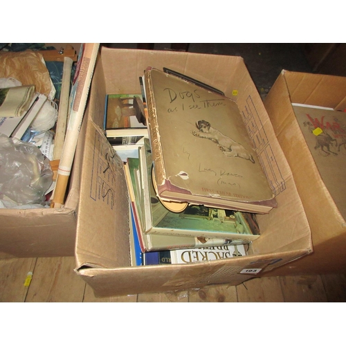 103 - TWO BOXES OF BOOKS