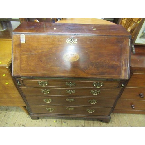 1050 - INLAID MAHOGANY BUREAU