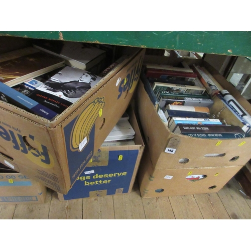 146 - FOUR BOXES OF BOOKS