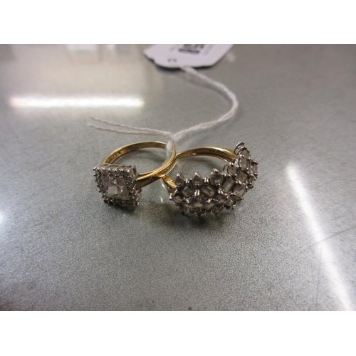 158 - TWO 14CT RINGS - 6.2G GROSS