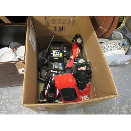 17 - BOX OF REMOTE CONTROL CARS