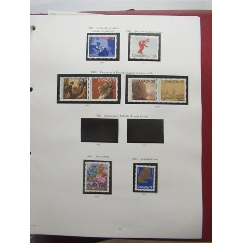 530 - CANADIAN ALBUM OF MINT STAMP PACKETS 1988-1995 AND ANOTHER ALBUM