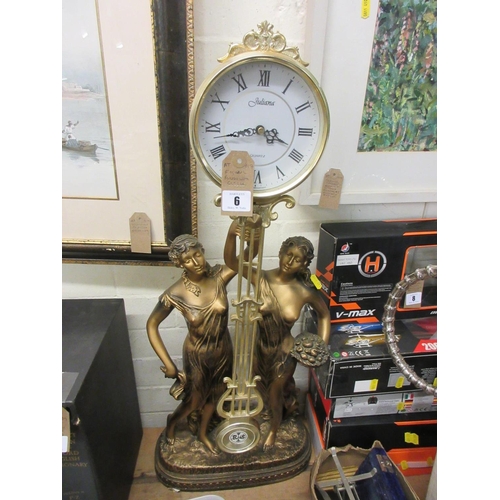 6 - FIGURAL PENDULUM CLOCK