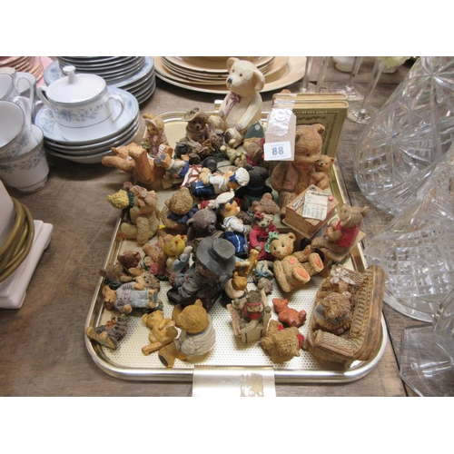 88 - TRAY OF TEDDY BEAR MODELS