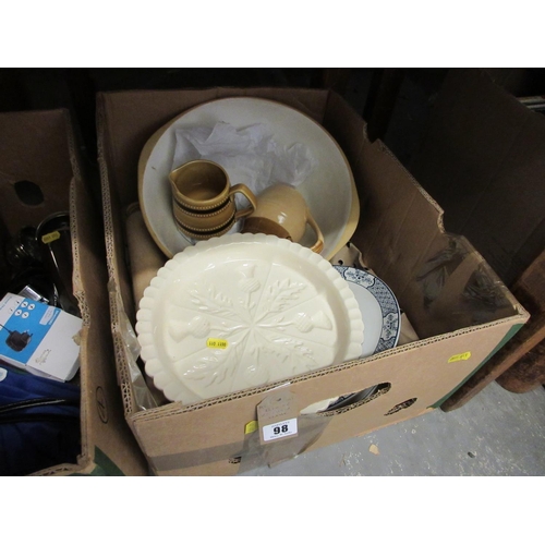 98 - BOX OF KITCHENWARE