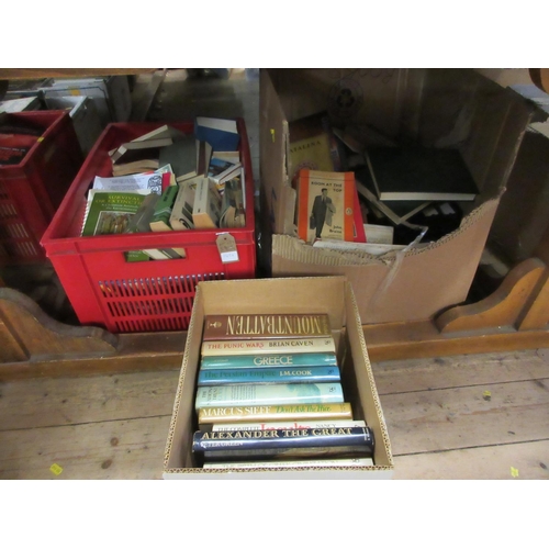 145A - THREE BOXES OF BOOKS