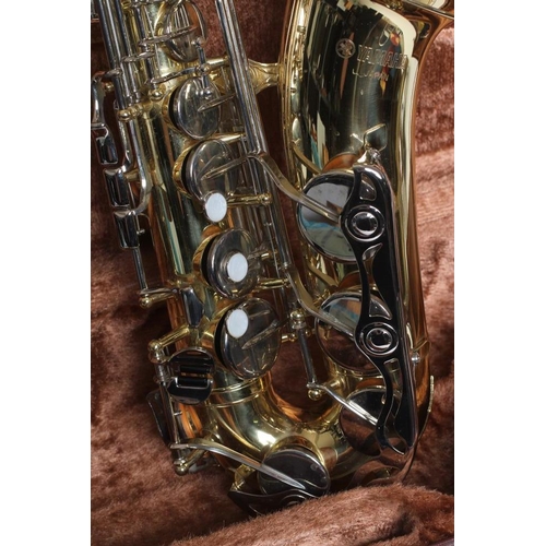 419 - A YAMAHA YAS 23 ALTO SAXOPHONE, serial number 005224, with Lawton 5 Star B metal mouthpiece, cased (... 