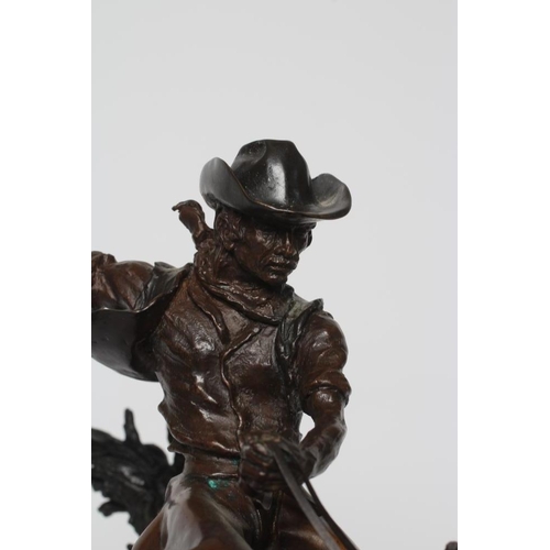 442 - EDWINA EMERY (British School, 20th Century) 'The Bucking Bronco', bronze, signed to the base, 13